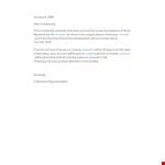 Effective Collection Letter Template for Overdue Accounts - Please take action example document template