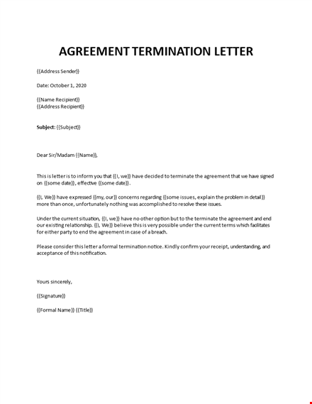 Employee Dismissal Letter Template