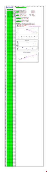 linear regression analysis excel template