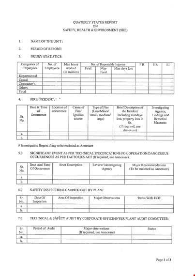 investigation status report template | efficient progress updates & analysis template