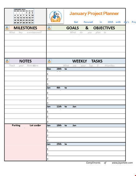 easy-to-use project planning template - streamline your workflow template