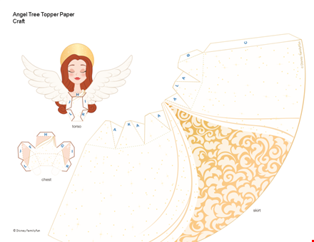 christmas tree angel template template