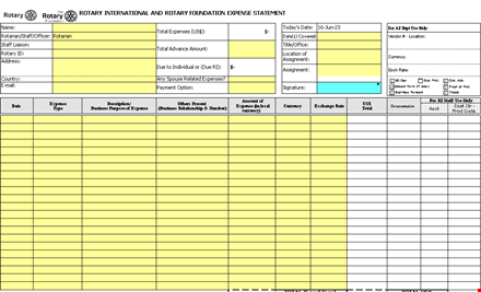 free expense report template - streamline your finances | option template