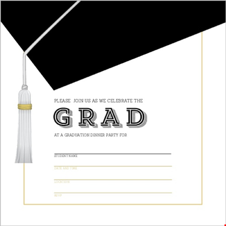 customize your graduation celebration with our invitation templates template