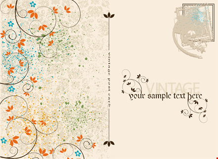 creative postcard templates - customize and send template