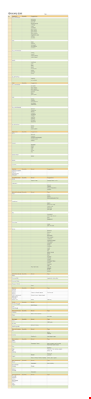 brand grocery list template - organize green groceries template