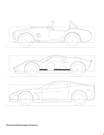 pinewood derby templates & designs - get creative with your pinewood derby car template