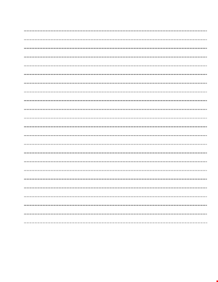 lined paper template - printable and editable options template