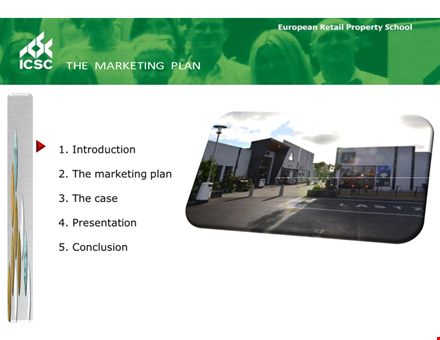 retail property school marketing plan template