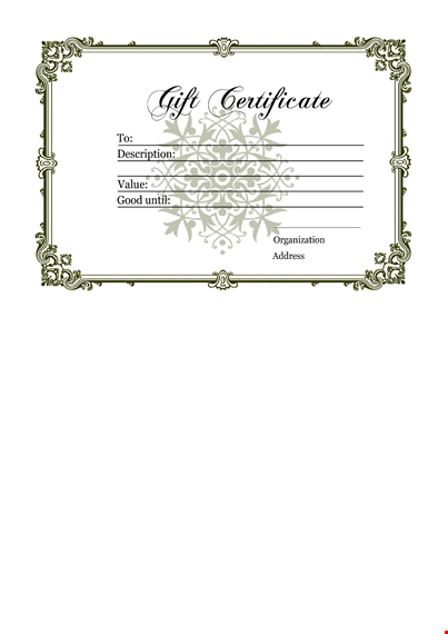 download free homemade gift certificate pdf template | customize & print template