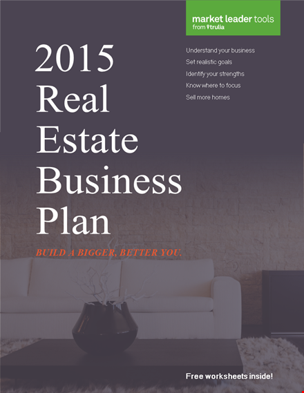 real estate sales business plan template template