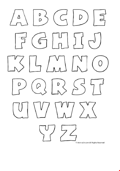 free printable alphabet bubble letters template