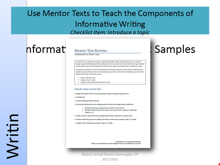 sample introduction: create wonder with informative essays about mammals template