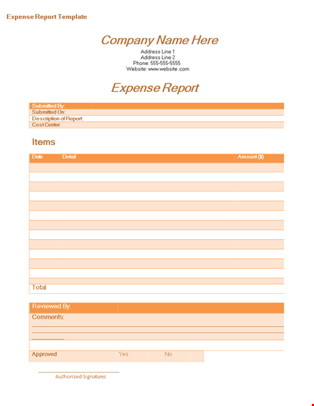 expense report template - efficient and easy-to-use templates for managing expenses template