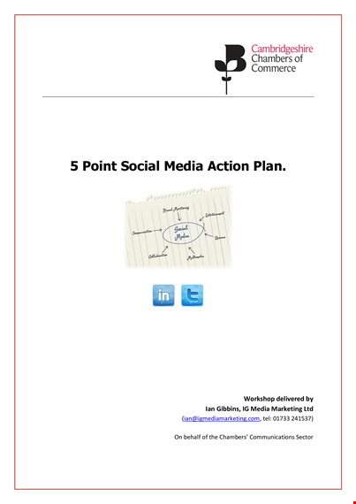 social media plan template template