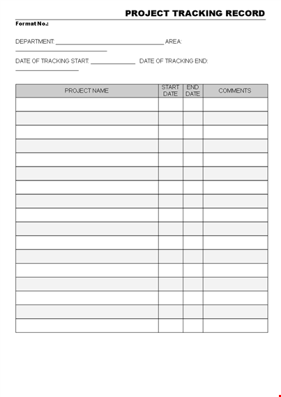 multiple project tracking template - efficiently track projects by department & start date template