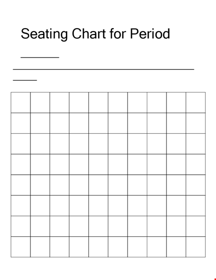 seating chart template - education chart, period seating printables template