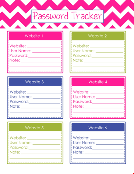 create and manage passwords easily with our password list template template