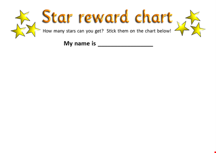 reward chart - track and encourage positive behavior with our effective reward chart template