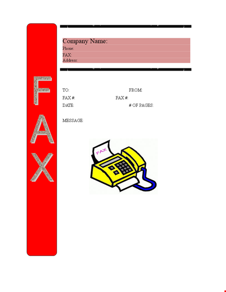 fax cover sheet template - free printable pdfs & examples template