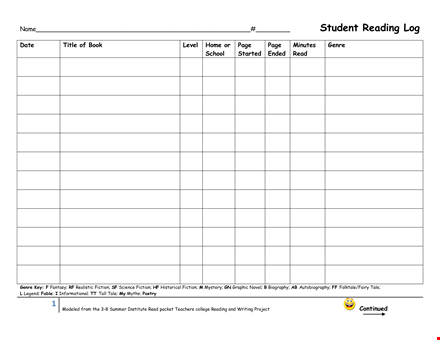 track your reading habits with our genre-based fiction reading log template template