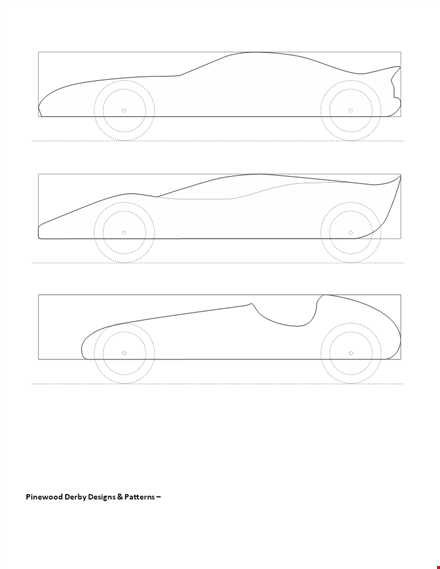 pinewood derby templates & designs - create fast cars | pinewood derby template