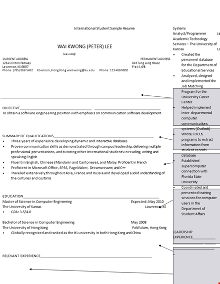 university experience for international students: computer inclusion template