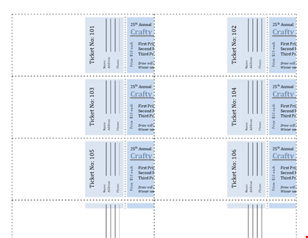 create excitement with our raffle ticket templates template