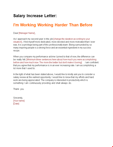 requesting a salary increase: tips for writing a convincing letter template