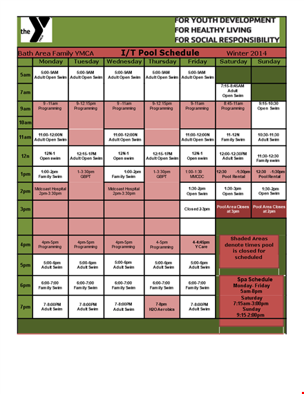 printable therapy opening schedule template template