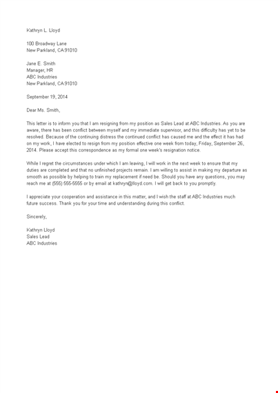 rude boss resignation letter template