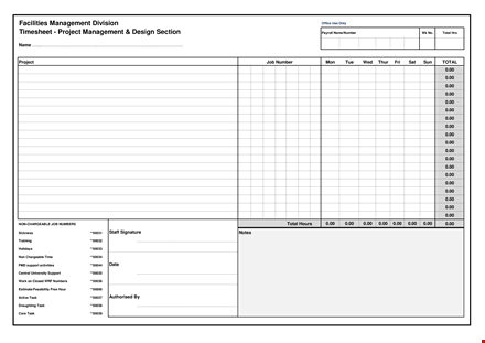 project time sheet - efficient project management made easy template