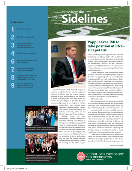 illinoisstatesportmanagementnewsletter template