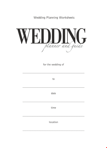 wedding day planner template template