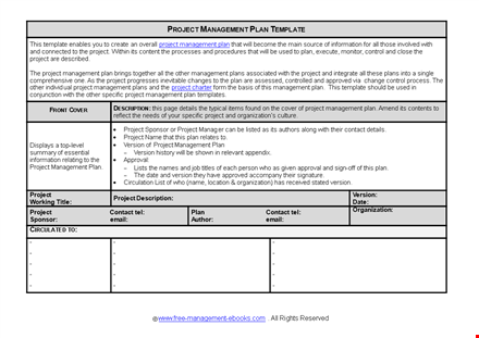 streamline your project management with our project planning template template