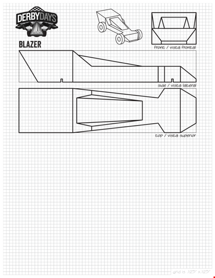 download pinewood derby templates for fast and easy car building template