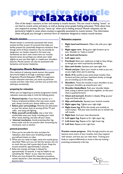 exercise muscle chart template