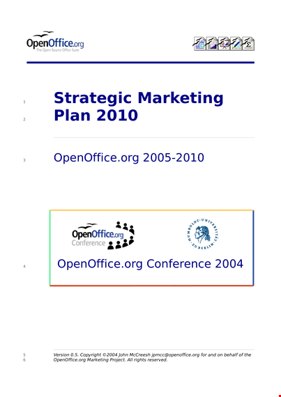 strategic marketing plan template