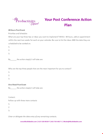 post event action plan template - streamline your event action with this easy-to-use template template