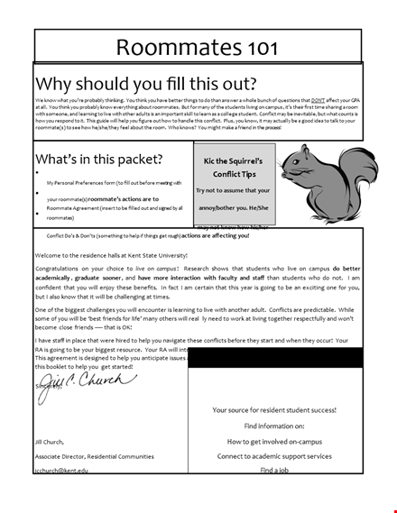 create an effective roommate agreement template: important things to include template