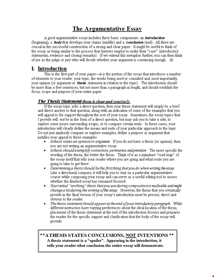 microsoft word argumentative essay template template