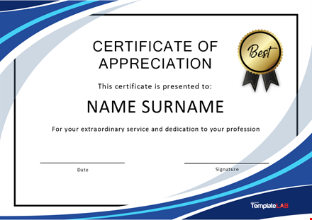 certificate employee template