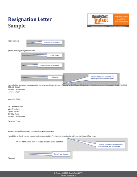 resignation letter format due to personal reasons - toronto template