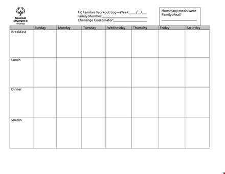 get fit as a family with our printable workout log | track your progress and stay motivated template