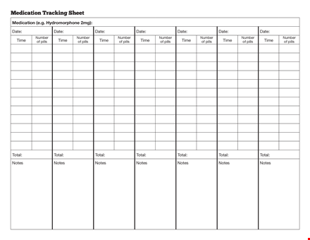 track your medications easily - sample medication tracking software template