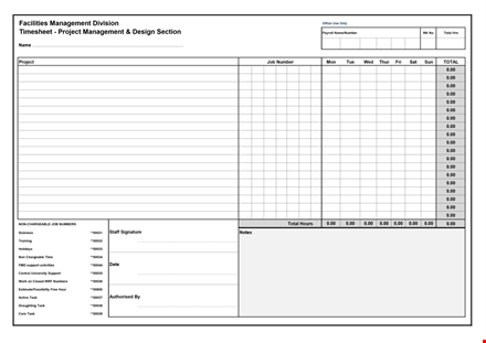 project time sheet template