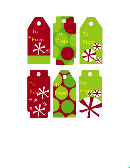 create beautiful gift tags with our gift tag template - customizable and free to download template