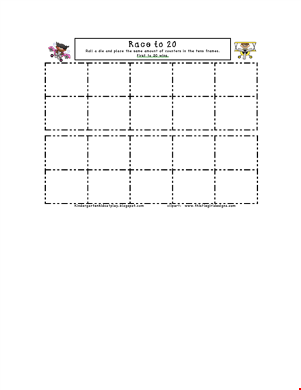 ten frame template for math activities | printable and digital options template