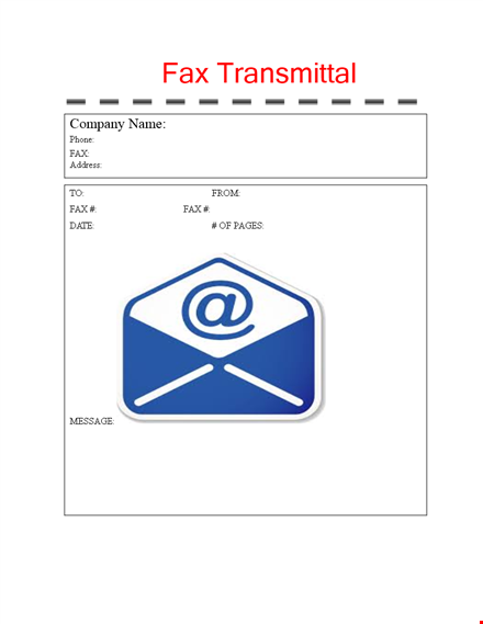 fax cover sheet template - editable & printable template