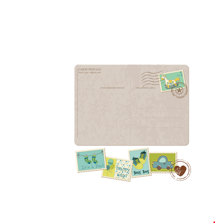 customizable postcard templates - download now template